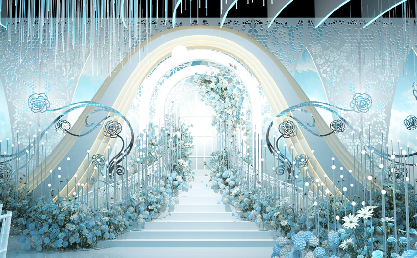 理县釡香烙馍村水晶厅效果展示